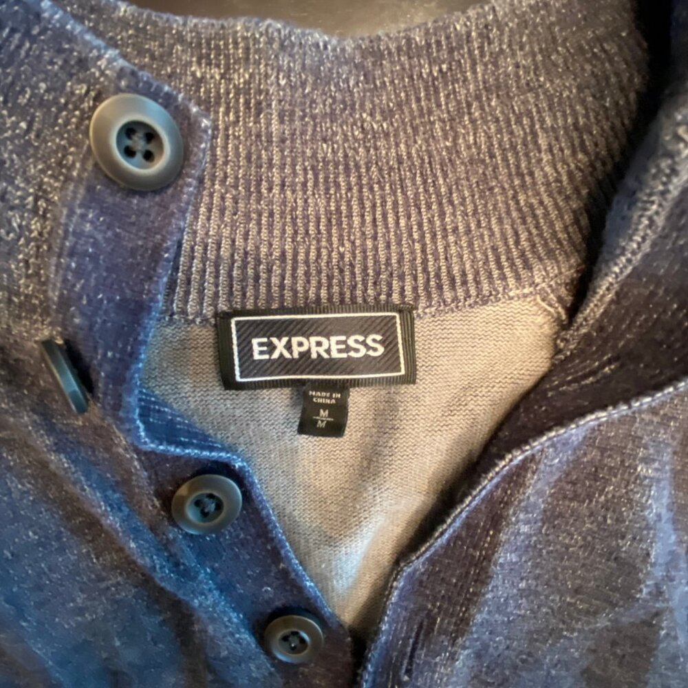 Express Button Neck Sweater - Picture 2 of 3